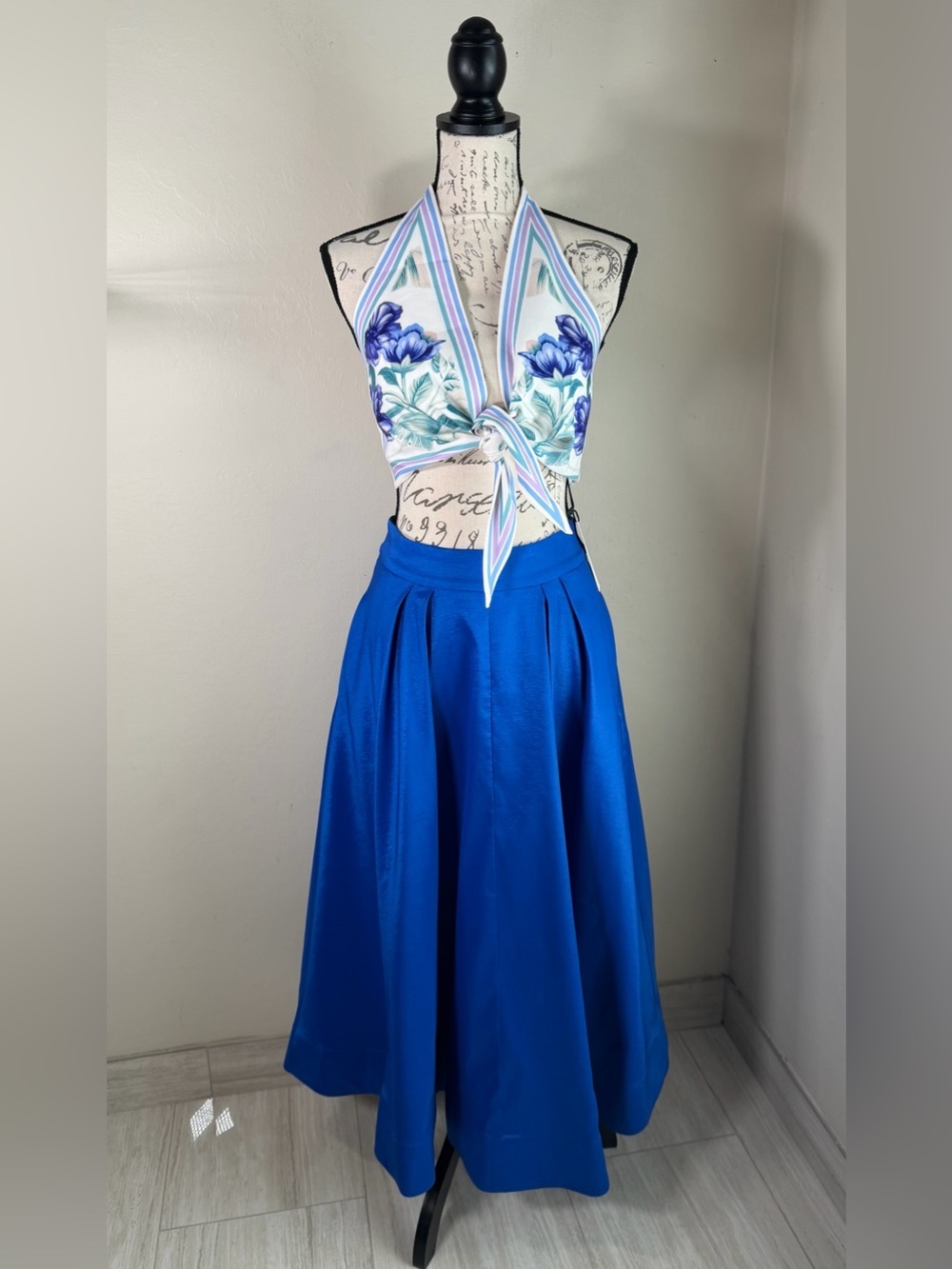 Milly Vibrant Royal Blue Maxi Skirt